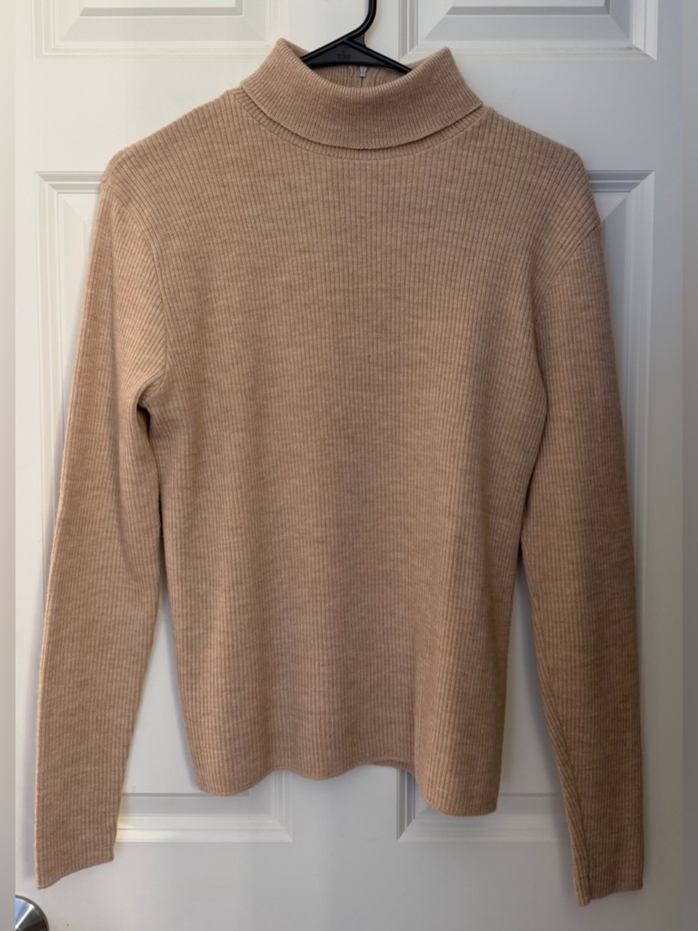 Vintage Pendleton 100% Wool Turtlneck Sweater, Tan/Beige, Size 40 (US 8-10 or M)